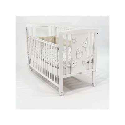מיטת תינוק מעוצבת דגם Teddy (תקן חדש) עם אנטי בייט בייבי מישל