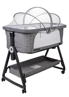 עריסה נצמדת למיטה NOA אפור מלנג' עריסה נצמדת למיטה מעוצבת של חברת Sport line