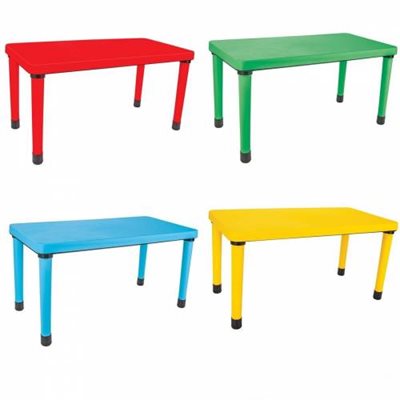 שולחן איכותי במיוחד לגני ילדים ולכל מטרה מבית Pilsan בגודל 120/60 ס"מ