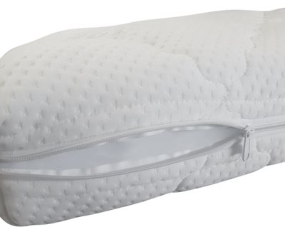 מזרון דו-שכבתי עם ציפוי קווילט AIR אלווורה נעים ומפנק למיטת מעבר מבית סופר בייבי