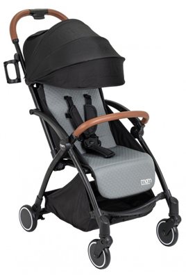 מבית MOM הענקית!! דגם טיק טק מגיע בצבע אפור וחום בז' בעל גגון מתקפל ורצועות קשירה מרופדות ועוד!!