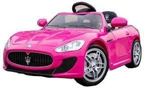רכב ספורט יוקרתי מזארטי 12V לילדים!! מגיע בצבעים ורוד ולבן!!