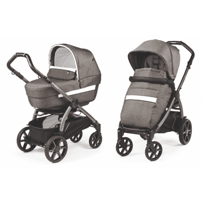 עגלת תינוק בוק 51 קלאס קומבו Book Class -אפור לבן פג פרגו