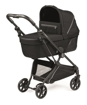עגלה לתינוק - BLACE PEG PREGO SPECIAL EDITION עגלת תינוק מודולרית הכוללת שלדה, מושב טיולון, ואמבטיה