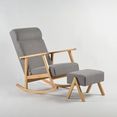 כורסת הנקה נדנדה טוקיו אפור כהה