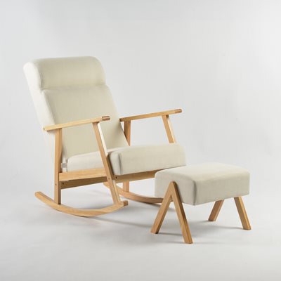 כורסת הנקה נדנדה טוקיו שמנת